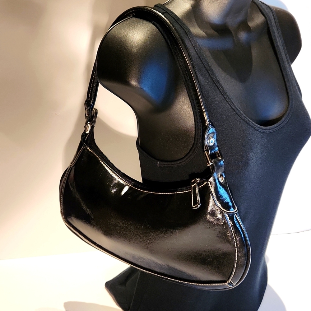 Black Express Mini Shoulder Purse